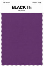 Amethyst Luxury Satin fabric swatch card