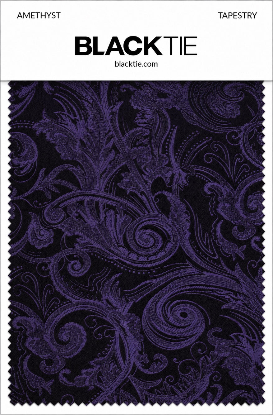 Cardi Amethyst Tapestry Necktie