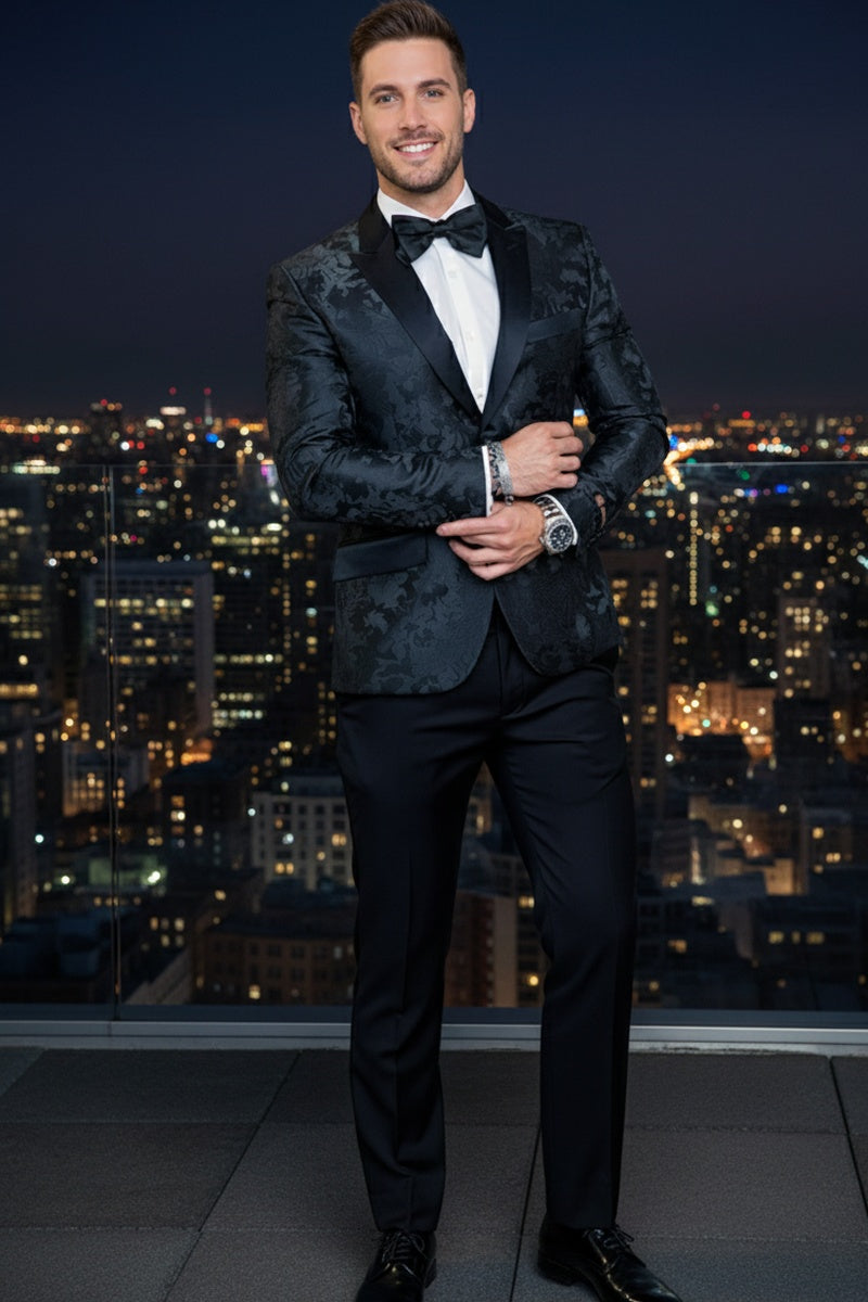 Xander Xiao "Amsterdam" Black Tuxedo Jacket