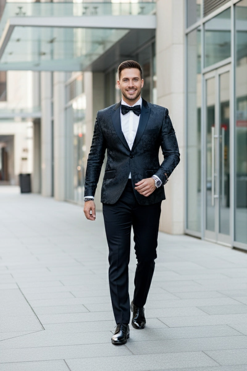 Xander Xiao "Amsterdam" Black Tuxedo Jacket