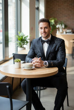 "Amsterdam" Black Tuxedo Jacket