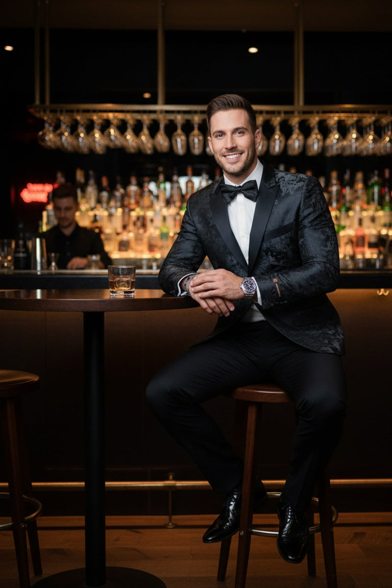 Xander Xiao "Amsterdam" Black Tuxedo Jacket