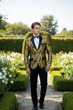 "Amsterdam" Gold Tuxedo Jacket