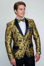 "Amsterdam" Gold Tuxedo Jacket