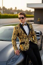 "Amsterdam" Gold Tuxedo Jacket