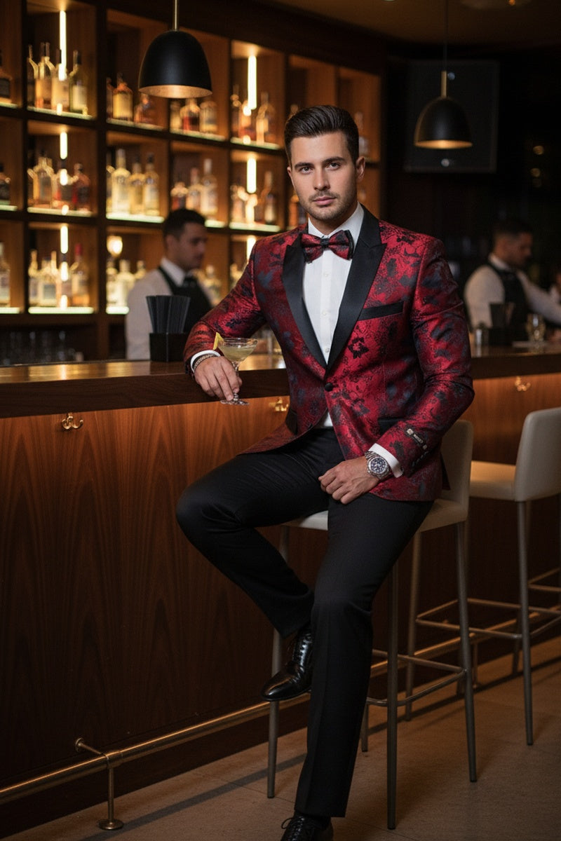 Xander Xiao "Amsterdam" Red Tuxedo Jacket