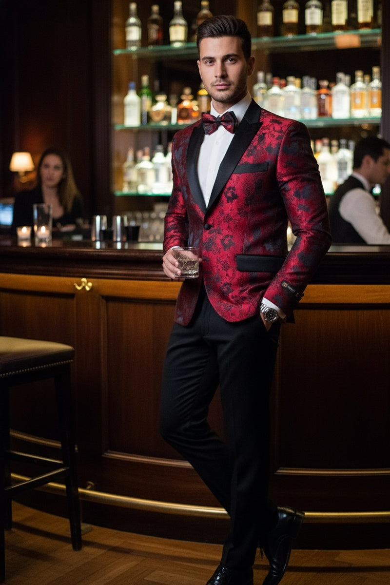 Xander Xiao "Amsterdam" Red Tuxedo Jacket