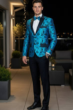 "Amsterdam" Turquoise Tuxedo Jacket