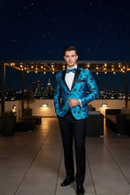 "Amsterdam" Turquoise Tuxedo Jacket