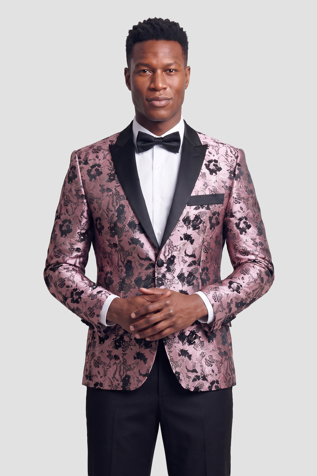 Xander Xiao "Amsterdam" Pink Tuxedo Jacket