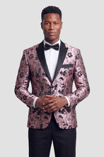 Xander Xiao "Amsterdam" Pink Tuxedo Jacket