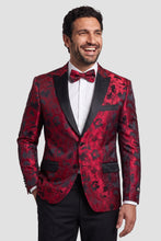 Xander Xiao "Amsterdam" Red Tuxedo Jacket