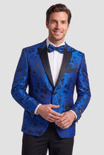 Xander Xiao "Amsterdam" Royal Blue Tuxedo Jacket