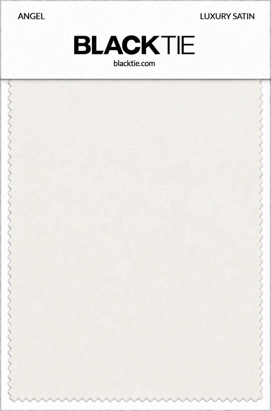 Angel Luxury Satin fabric swatch card
