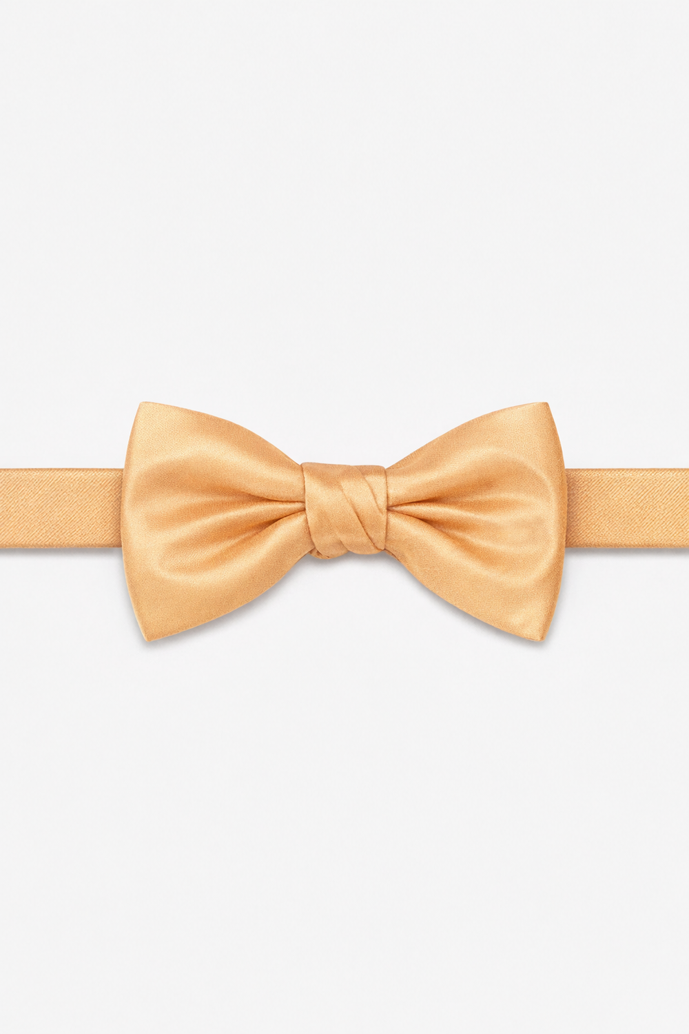 Cardi Pre-Tied Apricot Luxury Satin Bow Tie