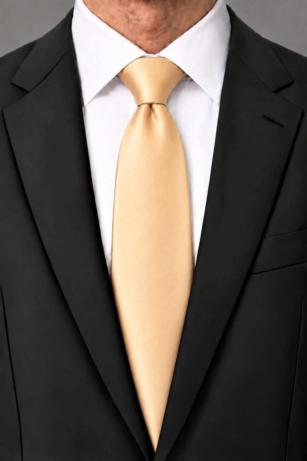Cardi Apricot Luxury Satin Necktie