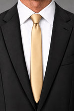 Cardi Apricot Luxury Satin Skinny Necktie