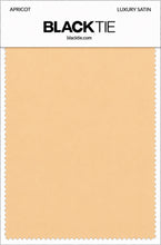 Apricot Luxury Satin fabric swatch card