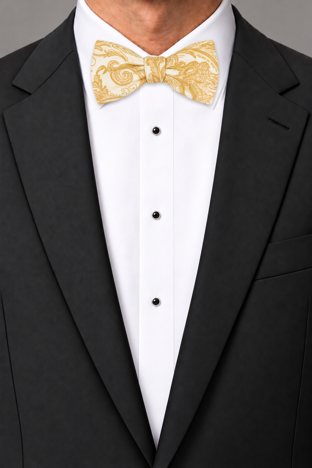 Cardi Apricot Tapestry Bow Tie