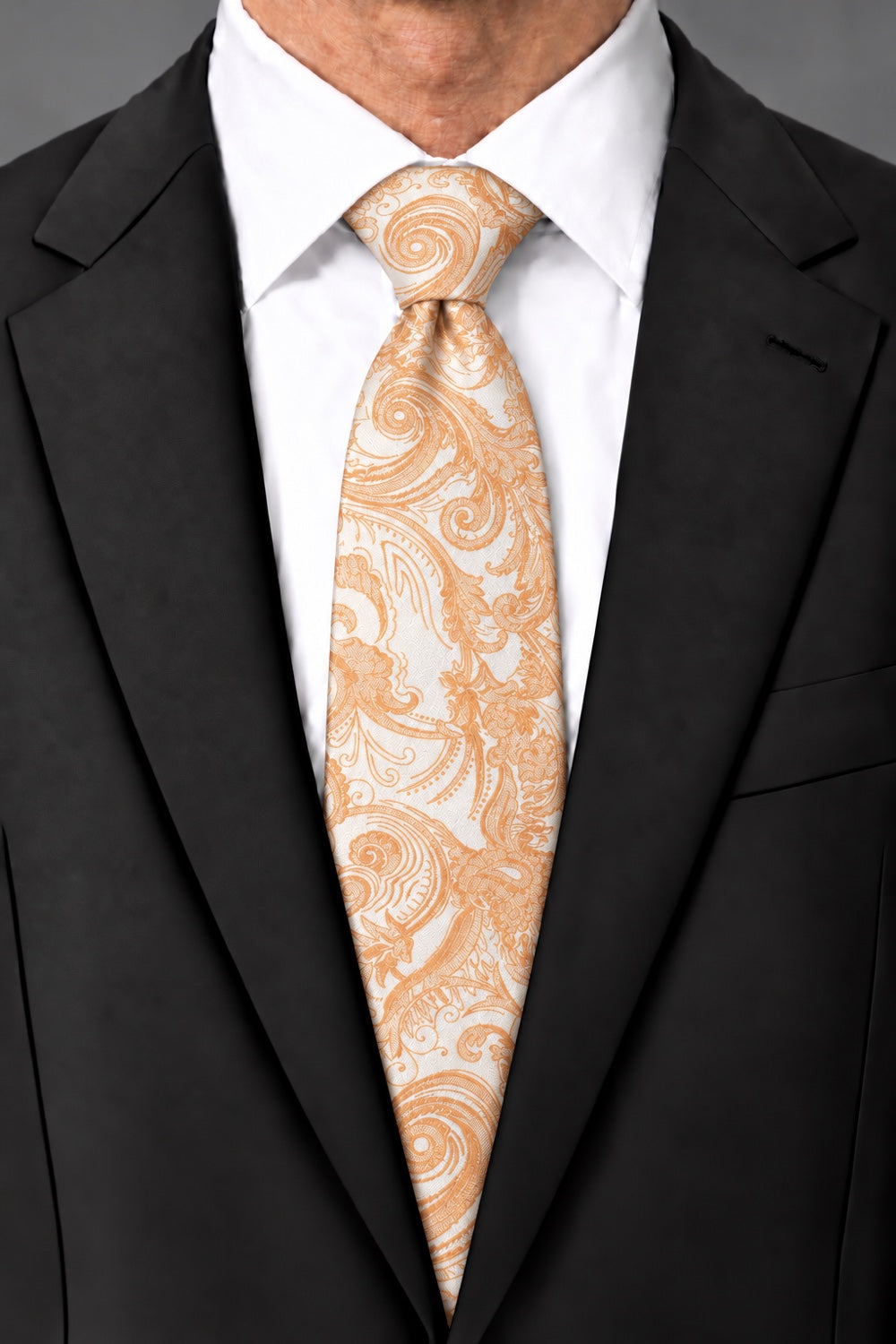 Cardi Apricot Tapestry Necktie