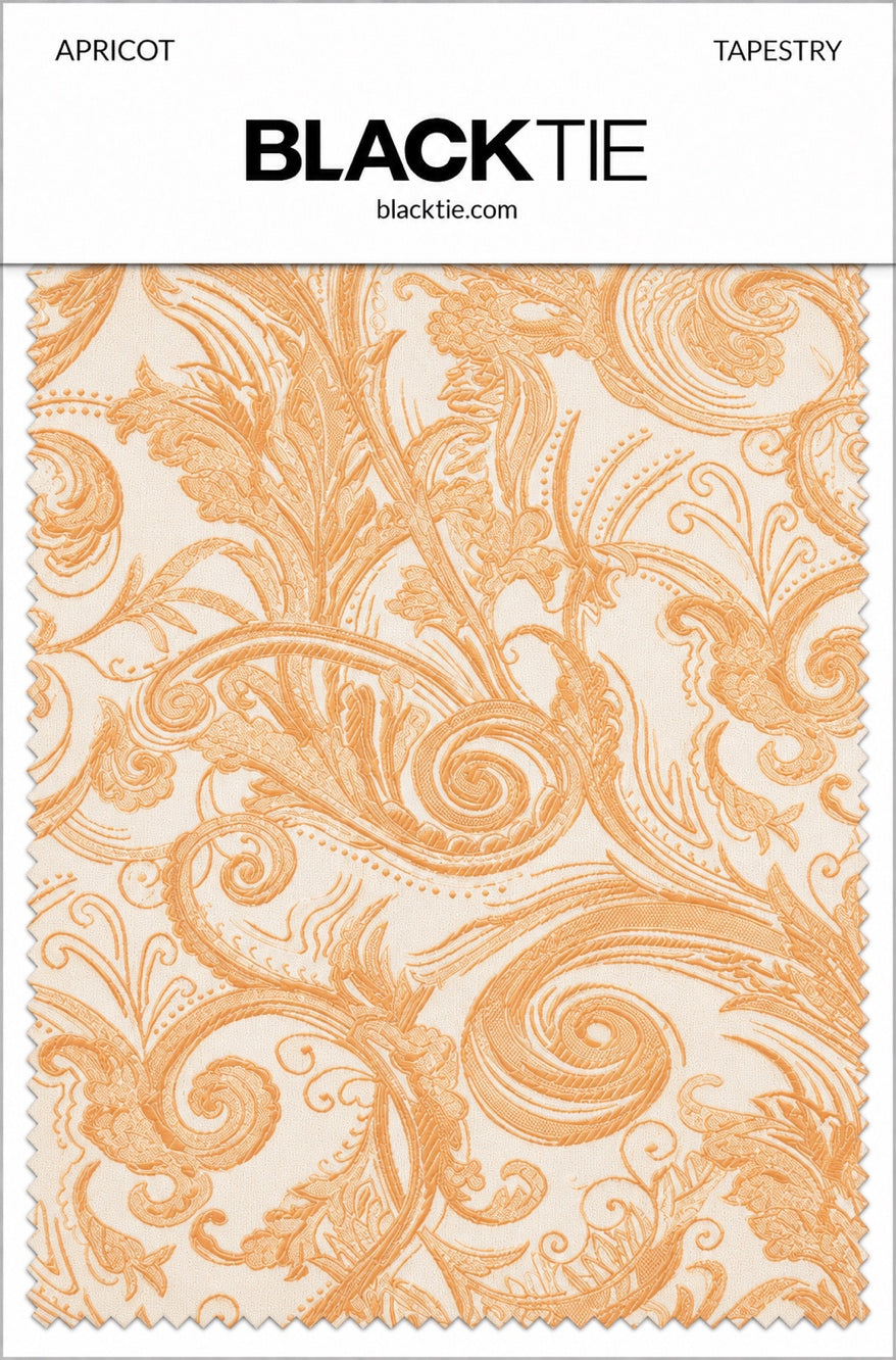 Cardi Apricot Tapestry Necktie