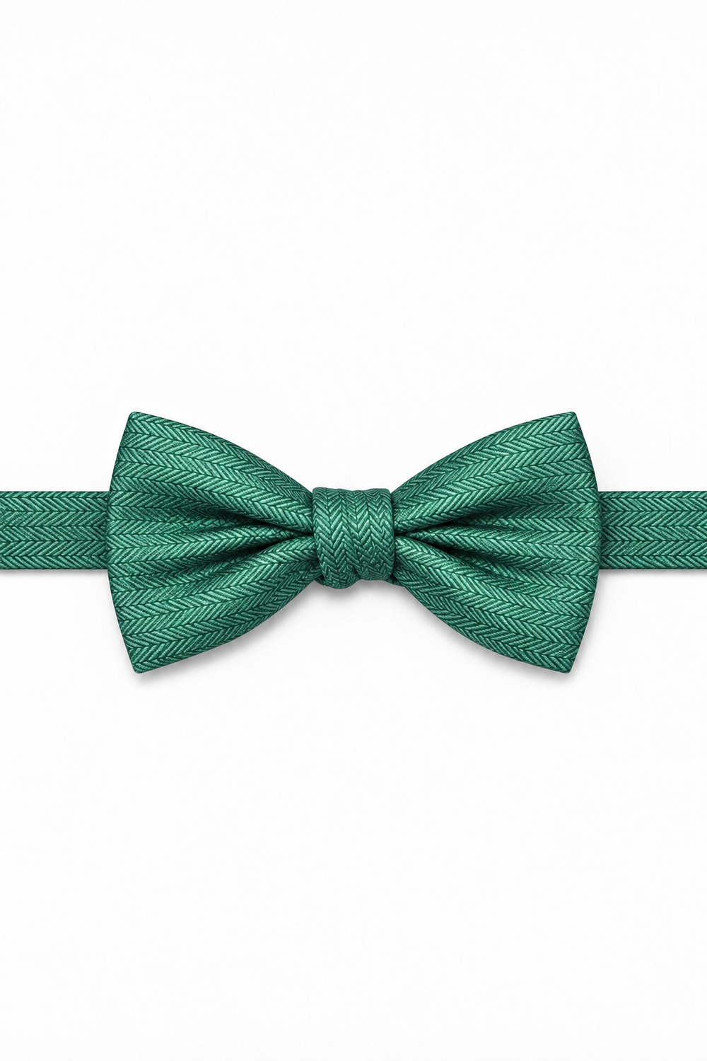 Cardi Aqua Herringbone Bow Tie