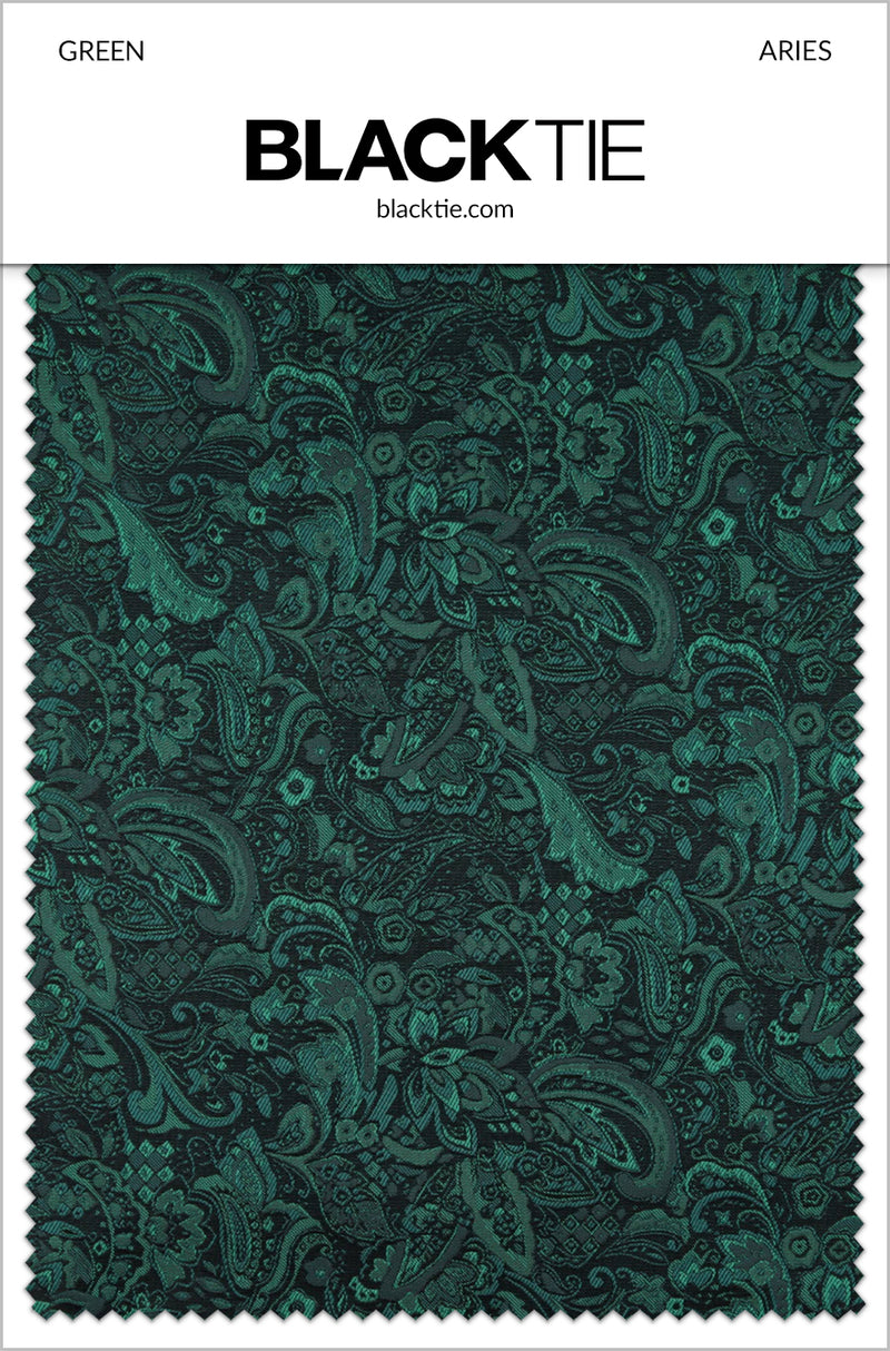 BLACKTIE Forest Green Aries Fabric Swatch