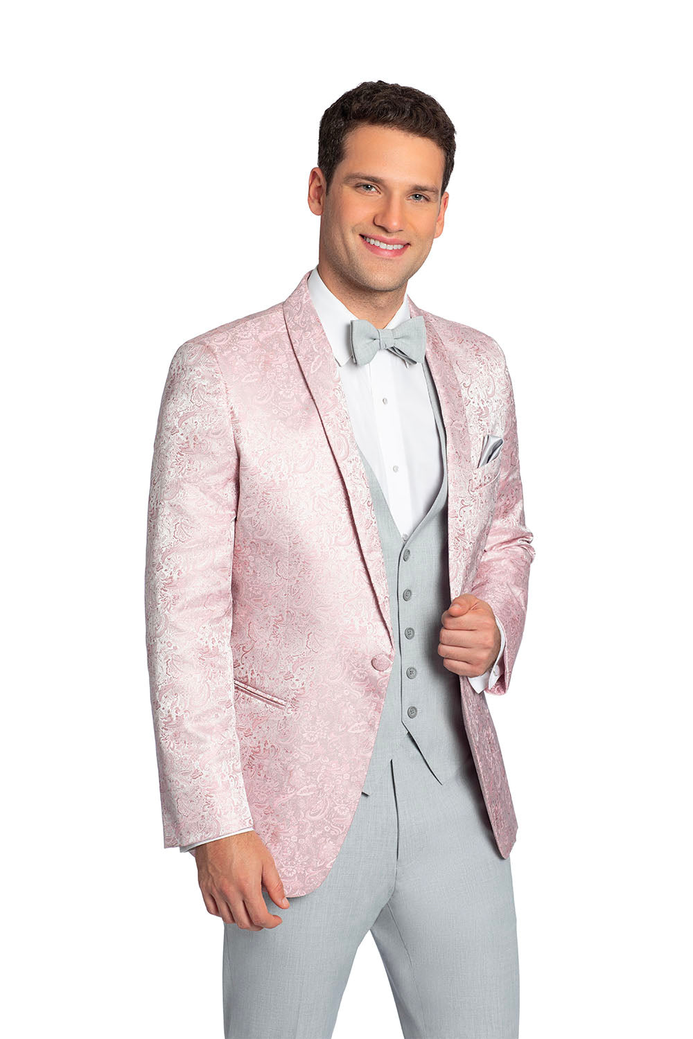 Mark of Distinction "Aries" Quartz Paisley Shawl Tuxedo Jacket (Separates)