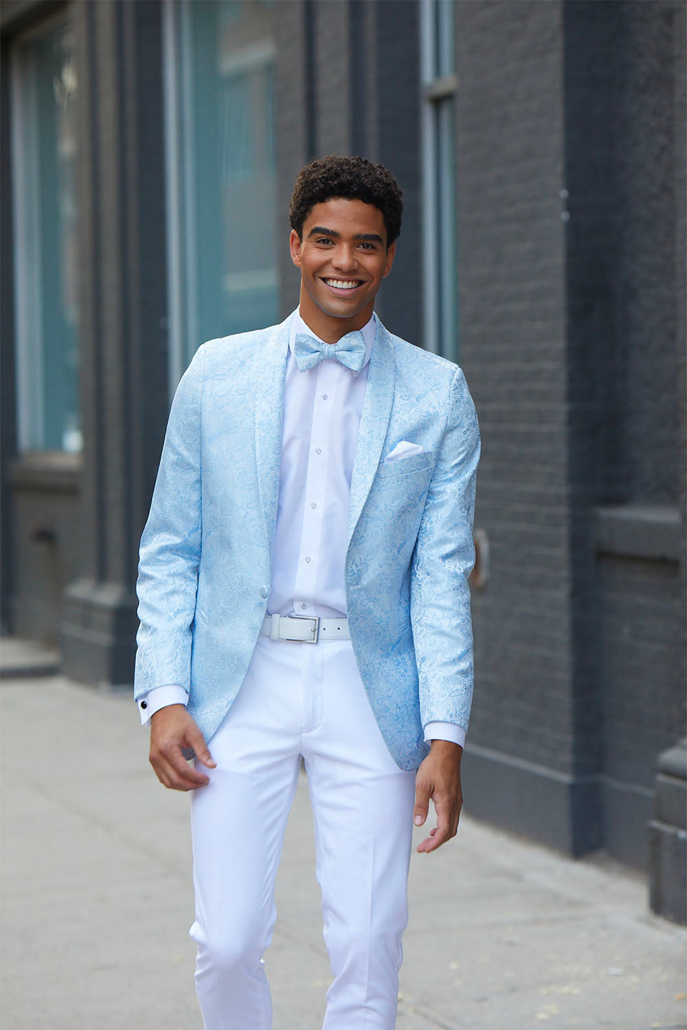 Mark of Distinction "Aries" Wedgewood Paisley Shawl Tuxedo Jacket (Separates)