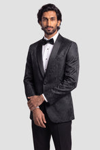 Mark of Distinction "Aries" Black Paisley Shawl Tuxedo Jacket (Separates)