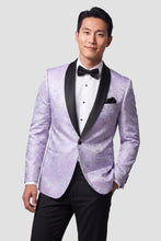 Mark of Distinction "Aries" Lilac Paisley Shawl Tuxedo Jacket (Separates)