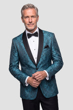 Mark of Distinction "Aries" Oasis Paisley Shawl Tuxedo Jacket (Separates)