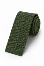 Cristoforo Cardi Army Green Silk Knit Necktie