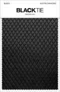 BLACKTIE Black Austin Diamond Fabric Swatch