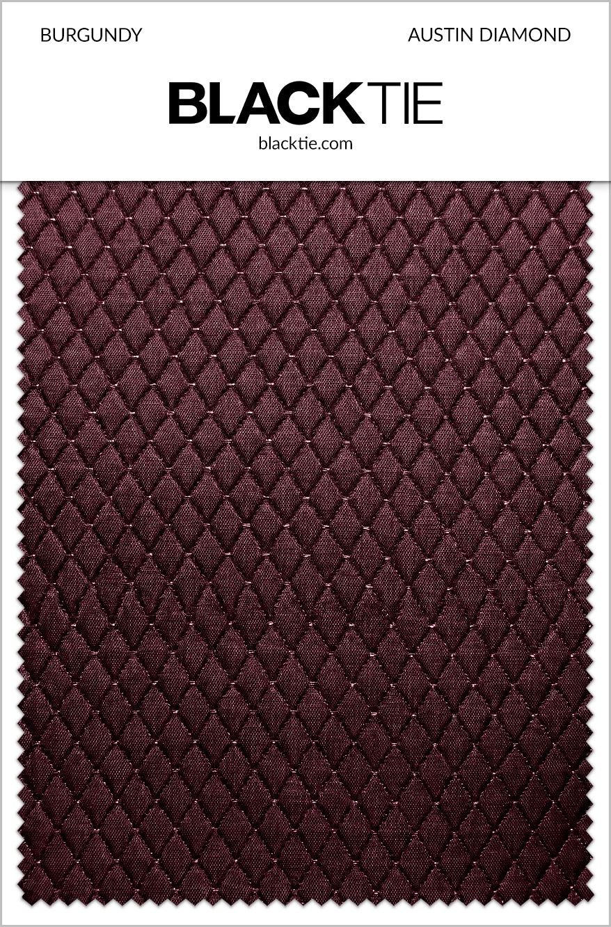 Mark of Distinction "Austin Diamond" Burgundy Shawl Tuxedo Jacket (Separates)