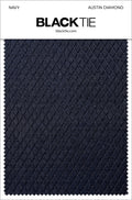 BLACKTIE Navy Austin Diamond Fabric Swatch