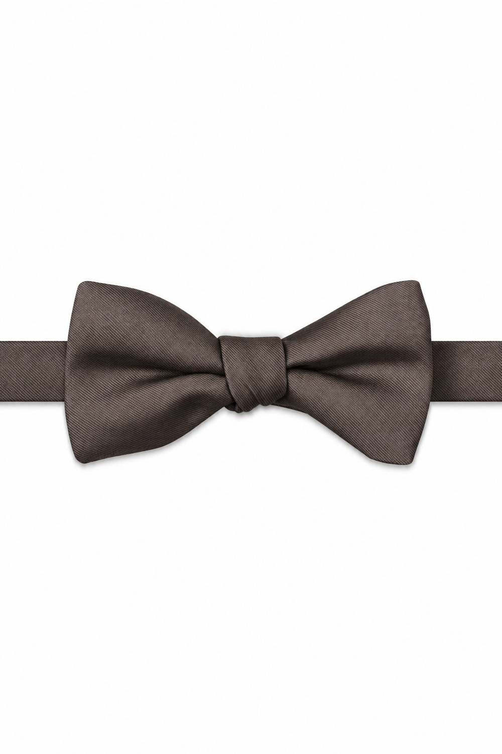 AZ Shadow Modern Solid Bow Tie - pre-tied bow tie, front view