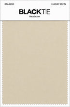 Bamboo Luxury Satin fabric swatch card