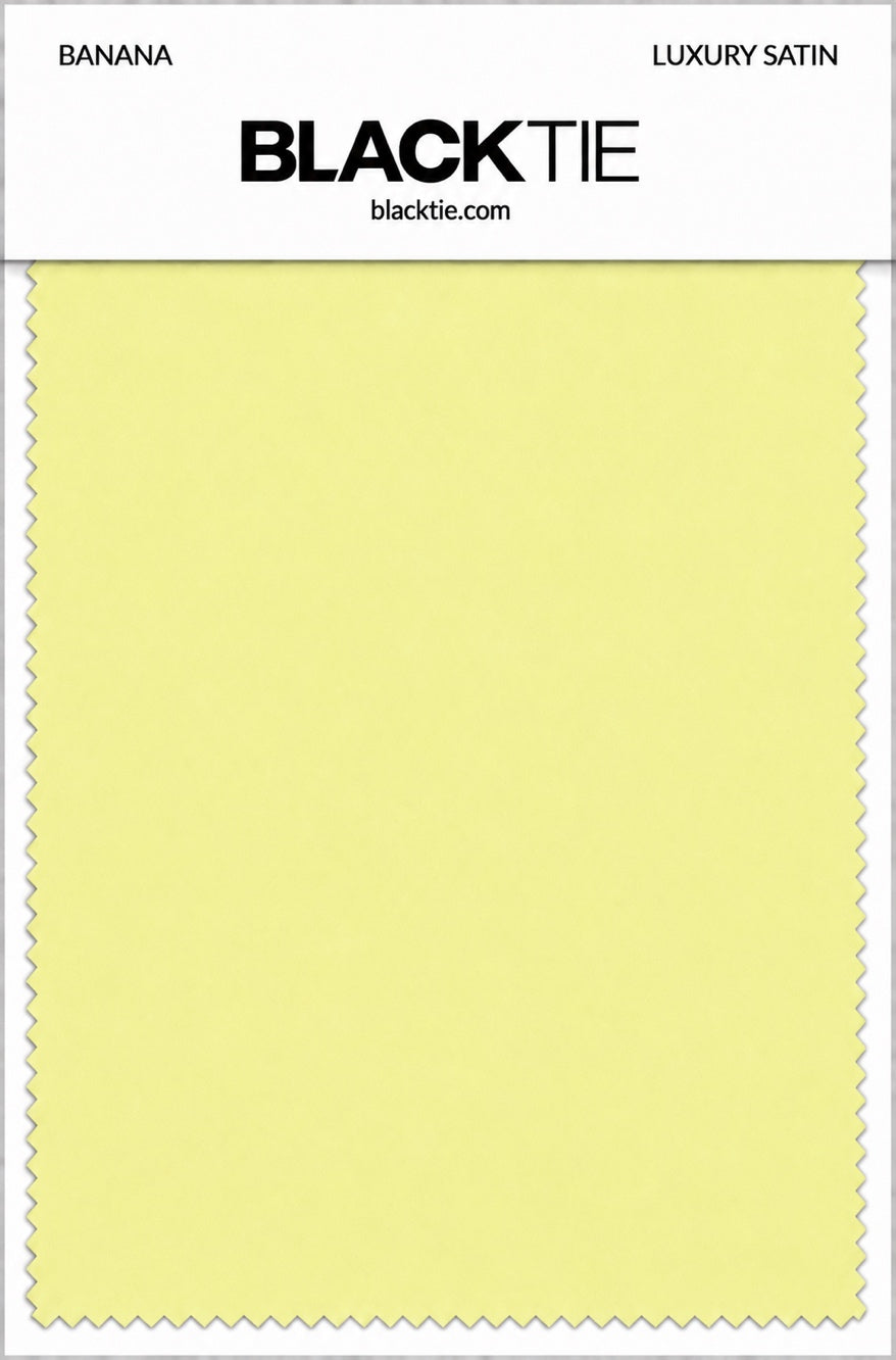 Banana Luxury Satin fabric swatch card