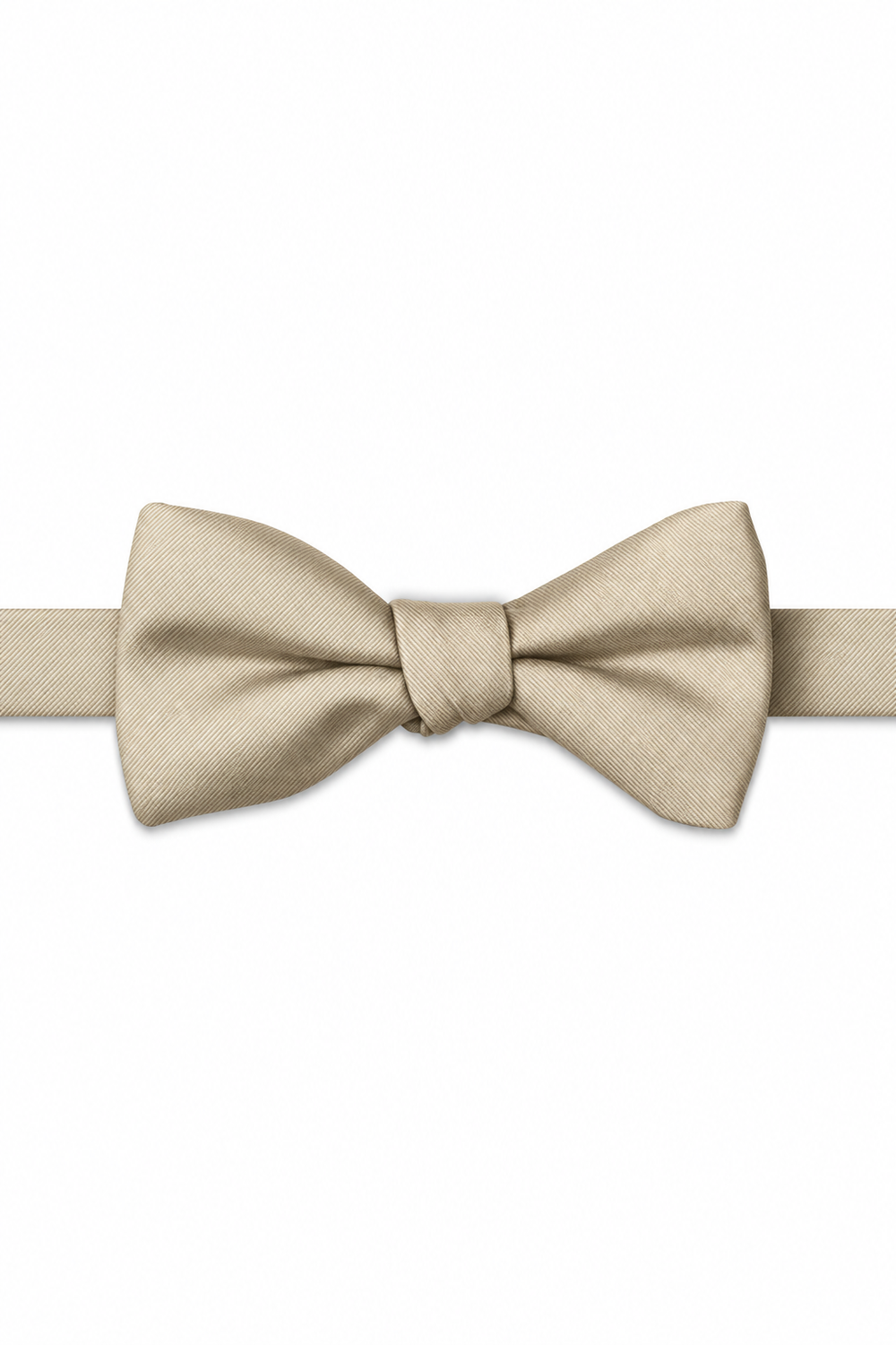Banana Modern Solid Bow Tie - pre-tied bow tie, front view