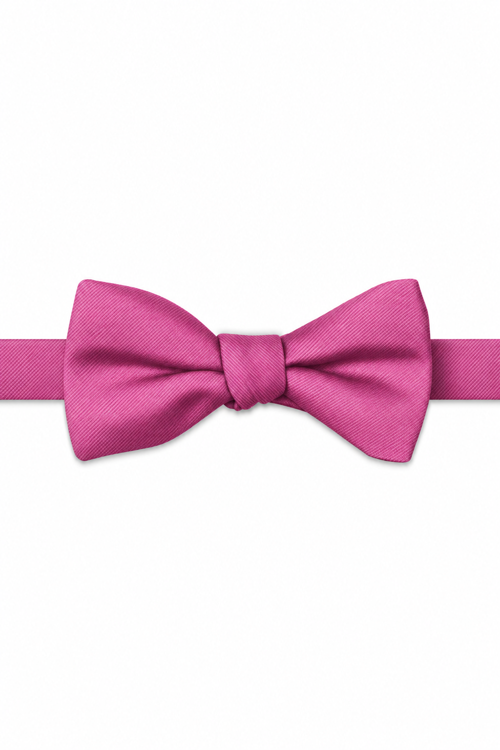 Begonia Modern Solid Bow Tie - pre-tied bow tie, front view
