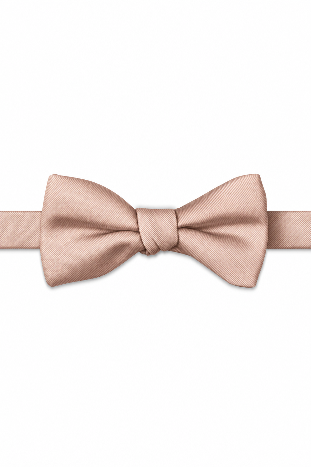 Bellini Modern Solid Bow Tie - pre-tied bow tie, front view
