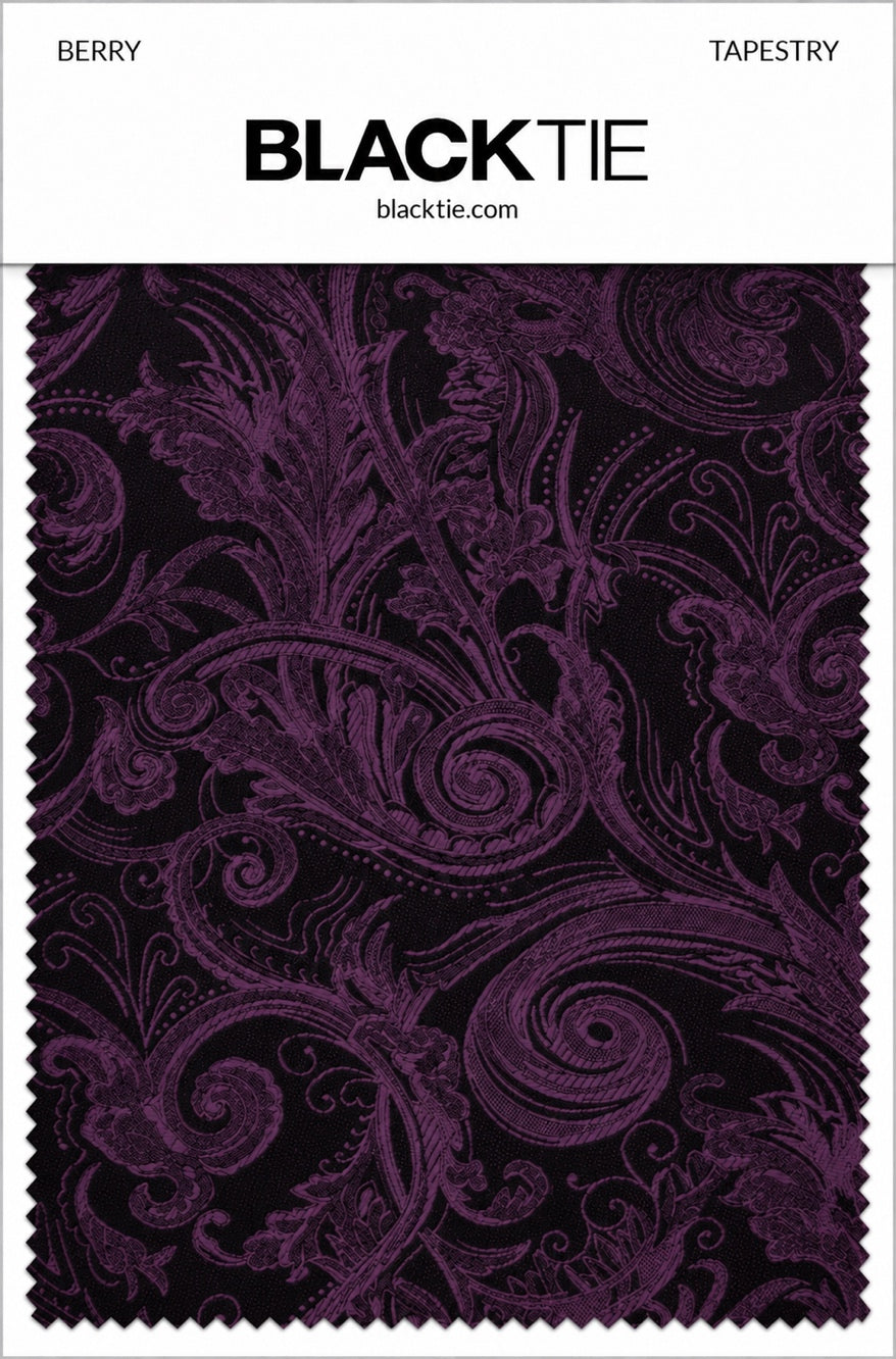 Cardi Berry Tapestry Necktie