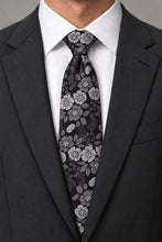 Ted Stanford Black Blossom Floral Necktie