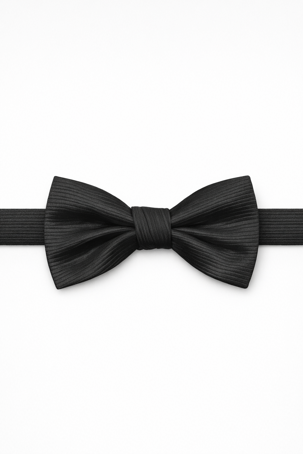 Cristoforo Cardi Pre-Tied Black Faille Silk Bow Tie