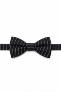 Cardi Pre-Tied Black Newton Stripe Bow Tie