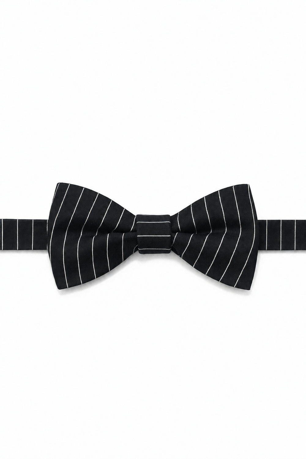 Cardi Pre-Tied Black Newton Stripe Bow Tie