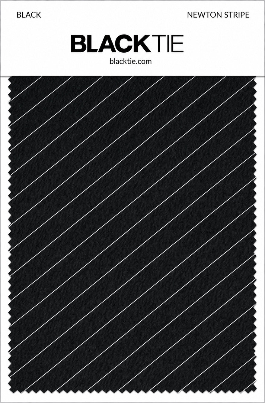 Cardi Black Newton Stripe Necktie