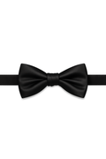 Cristoforo Cardi Pre-Tied Black Noble Silk Bow Tie