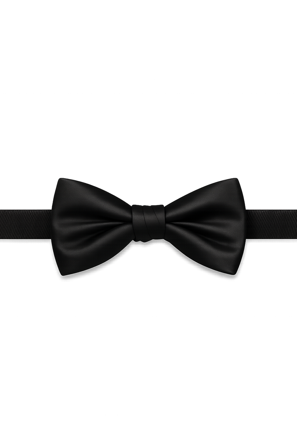Cristoforo Cardi Pre-Tied Black Noble Silk Bow Tie